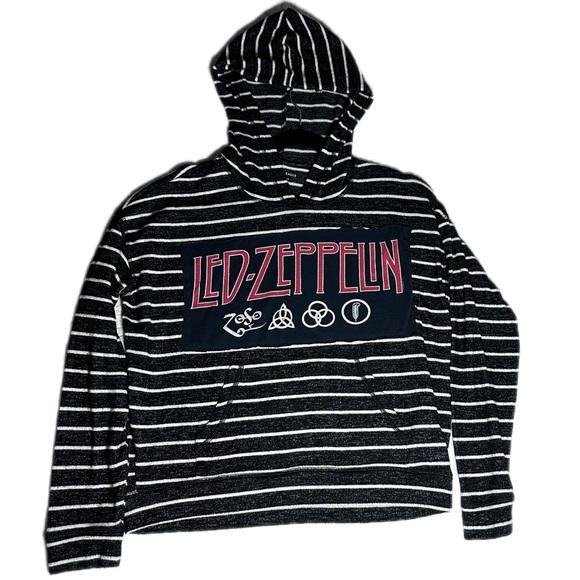 Led Zeppelin up cycle stripe hoodie with pocket small
